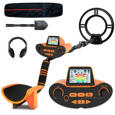SUNPOW Metal Detector with Ground Balance, 10 in Coil
