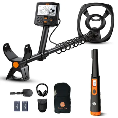 SUNPOW Metal Detector MD14 and Pinpointer MD08 Set